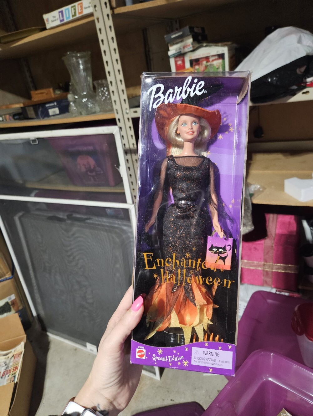 Barbie Enchanted Halloween Doll - Black & Orange